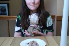 Violet Savannah F-6B Brown Black spotted female DOB 4-9-16